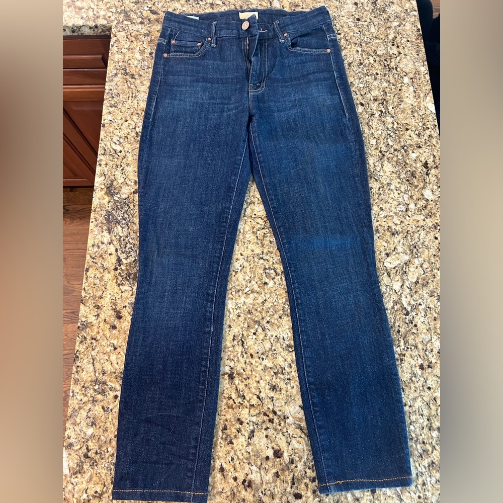 Mother high waist straight leg Jean